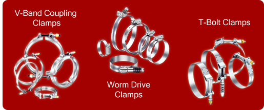 Constant Torque Clamps, Clamps With Underlap, Worm Drive V Clamps, Hose Clamps, Turbo Clamps, Thane, India