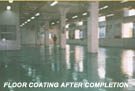 Floor Coating After Completion
