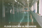 Floor Coating Work In Progress