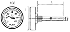 Dial Thermometers Bi-Metal