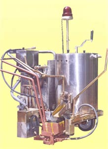 Hot Thermoplastic Operator Propelled Road Marking Machine