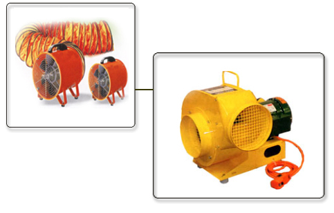 PORTABLE VENTILATION AXIAL / CENTRIFUGAL FAN