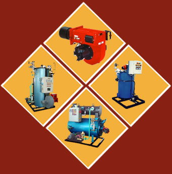 Boilers, Boilers & Accessories, IBR & Non IBR Steam Boilers, Baby Boilers, Boiler Accessories, Boiler Components, Gas Fired Boilers, Fire Steam Boilers, Flame Hot Water Boilers, Horizontal Boilers, Coal Fired Thermic Fluid Heaters, Hot Water Generators, Pressure Jet Oil, Gas Burners, Burners for Boilers, Incinerators, Process Equipments, Fluidized Bed Dryers