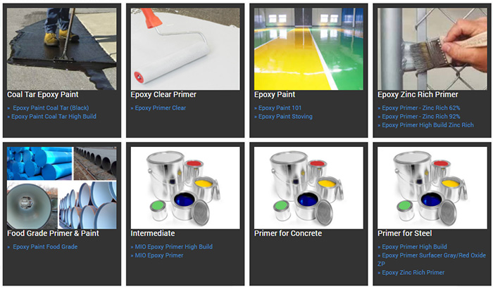 Industrial Paints, Epoxy Paints, Enamels, Stoving Enamels, Etch Primer With Hardener, Peelable Clear Lacquers, Texture Paint, Structure Finish Paint, Epoxy Stoving Paints, Epoxy ZMC Rich Primers, Acrofast Primer Surfacer Zinc Phosphate, LCF Wash Primers, Epoxy Surfacer, Intermediate Coat Zinc Phosphate ZNP, Lead And Chrome Free Paints / Primers / Thinners