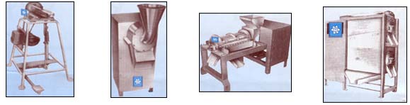 pineapple slicer, fruit mill, junior pulper, super pulper, finisher