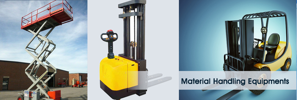 Material Handling Equipment & Packaging Machines, Hand Pallet Truck, Scissor Lift Pallet Truck, Scissor Lift Table Truck, Manual Stackers / Semi Electric Stackers Strapping Machines, Carton Sealer, Wrapping Machines