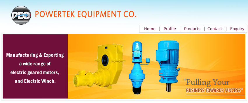 Geared Motors, Winches, Electric Winch, Bevel Gear Boxes, Mumbai, India