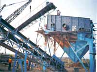 Material Handling Equipments, Belt Conveyors, Portable Belt Conveyors, Slat Chain Conveyors, Submerged Conveyors, EOT Cranes, Belt Feeders, Crushing Plant Conveyors, Belt Conveyor Spares, General Fabrication