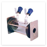 GAS CELL - ( WITH TUBULAR ENDING WITH VALVE) : NaCl / KBr 
