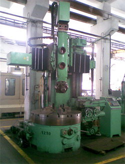 vertical turrent lathe
